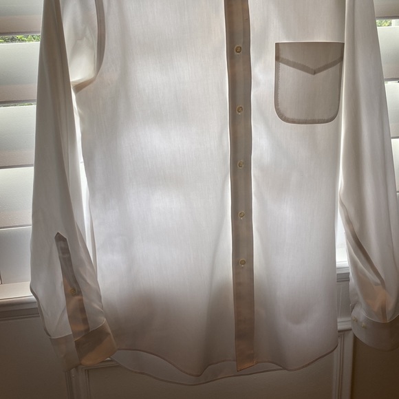 15 1/2-4/5 Brooks Brothers button down white shirt - Picture 2 of 8